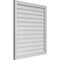 Ekena Millwork Vertical Surface Mount PVC Gable Vnt: Non-Functional, w/2"W x 1-1/2"H, Brickmould Frame, 34"W x 38"H GVPVE34X3802SN - alternate 5